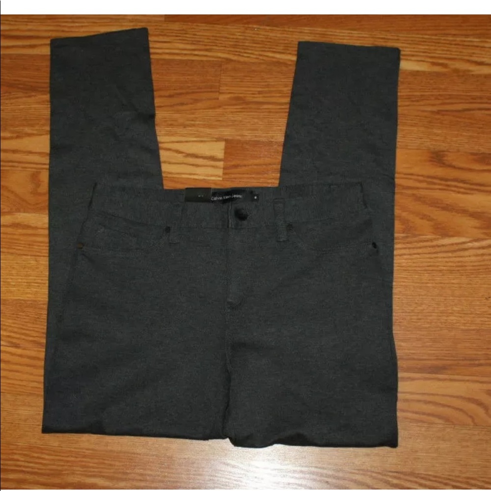 Calvin Klein Charcoal Ponte Pants